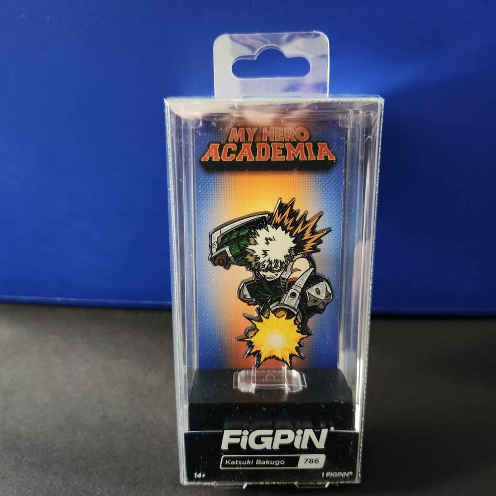 My Hero Academia Katsuki Bakugo 786 Figpin - Gamestop Exclusive - Glitter - NWT